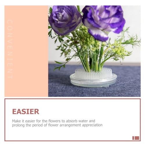 Ranas de flores redondas de plástico para arreglos de mesa pack de 3 soportes reutilizables 4