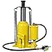 Air/Hydraulic Bottle Jack - 20 Ton/44,029 LBS Capacity, All Welded Construction, 10.2-19.7 Inch Lifting Range, Manual Handle & Air Pump - Ideal for Cars, Pickups, Trucks, RVs, Auto Repair (Yellow)