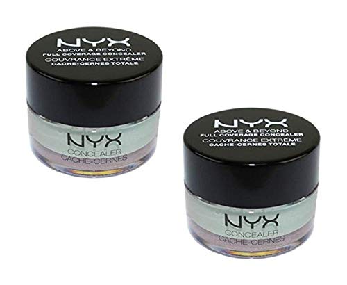 Pack of 2 NYX Above & Beyond Full Coverage Concealer, CJ12 Green