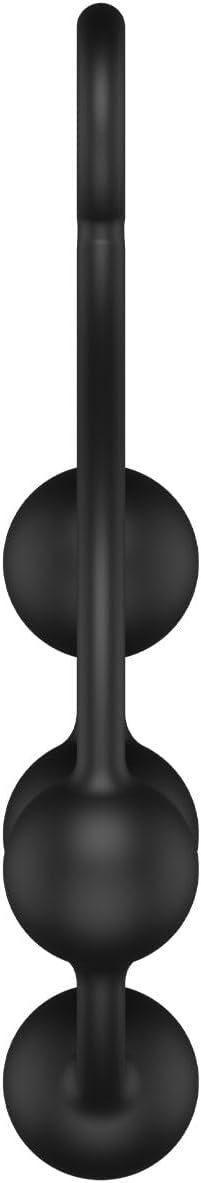 Libertybelle Marketing Ltd dba Nexus 81914: Excite Anal Beads Silicone Med Blk