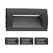 Produktbild ledscom.de LED Wandleuchte Zibal, Outdoor, schwarz, warm-weiß, 140x70mm, 4 Stk.