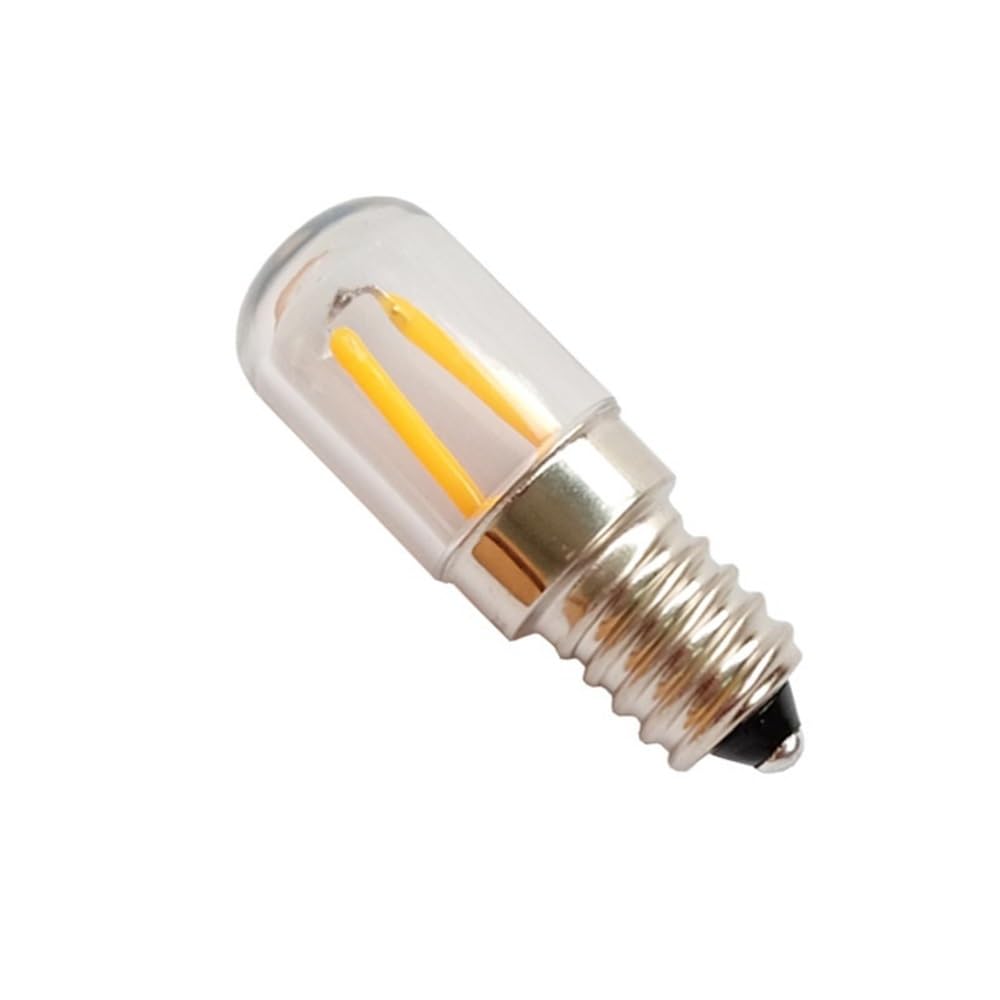 RZL Lighting, Confezione da 50, LED Luce Frigorifero AC110V T18S E12/E14/B15 1,5 W Mini Piccola Luce Illuminazione Domestica(2200K Yellow,E14 12V)