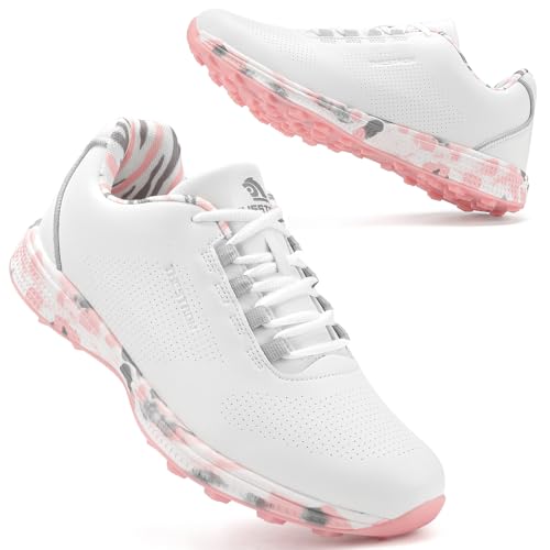 Ifrich Women Spikeless Golf Shoes Professional Golf Sneakers Ladies Golf Training Walking Shoes Spikeless Golf Footwears