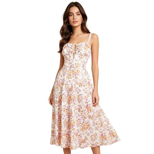 Robe longue femme été moulante midi imprimé bohème