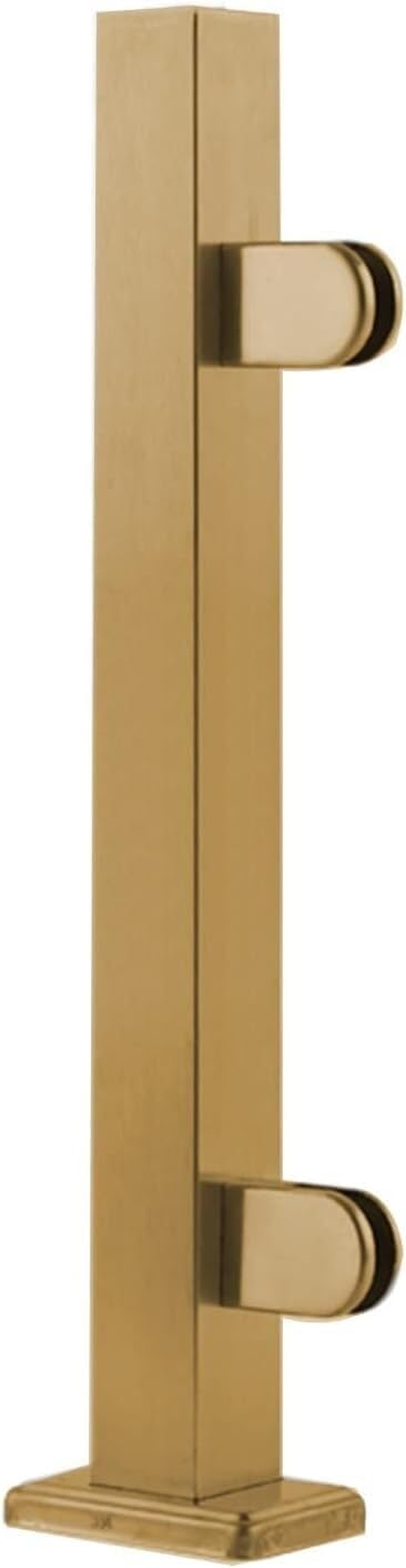 Poteau garde-corps acier inoxydable au design carré épuré pour balcon