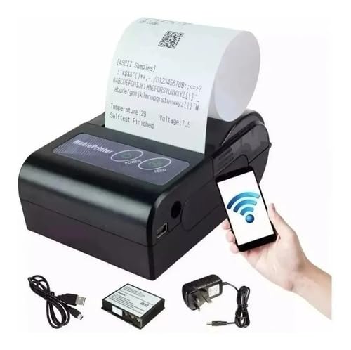 Mini Impressora Térmica Portatil Bluetooth 58 mm Impressora de recibos sem fio USB BT Suporte a coma