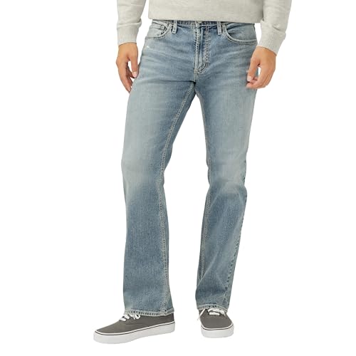 Image of Silver Jeans Co. Mens Jace Slim Fit Bootcut Jeans
