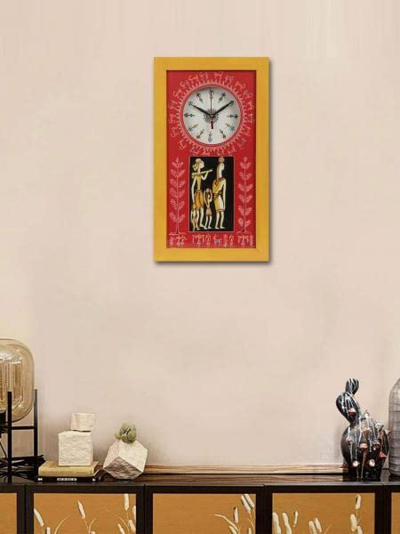 Annuttama Gauzy Humans Tribal Wall Clock Art