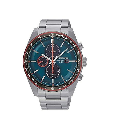 Seiko Reloj Cronógrafo para Hombre de Energía Solar con Correa en Acero...