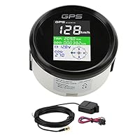 Velocímetro GPS de 85 mm Nudo Mph Km/H Multifunción DC9‑32V Pantalla