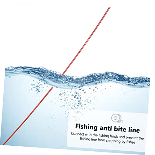 100 piezas de líderes de alambre para pesca con accesorios rojo miniatura 3