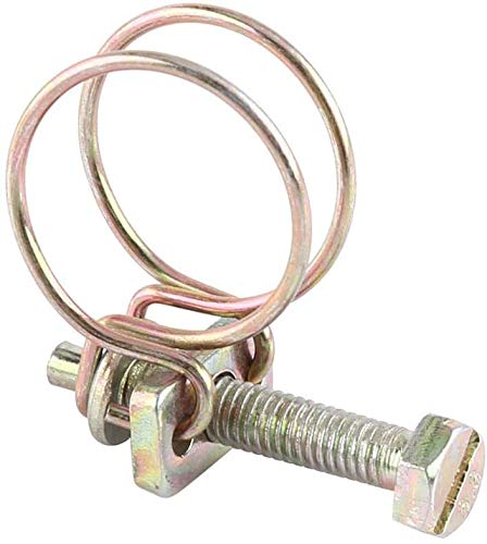 Water Hose Barb Clamp Adjustable Stainless Steel Convenient Double Wire Pipe Clip Hoop Plumbing Fastener 10pcs(25mm-29mm) - Image 3