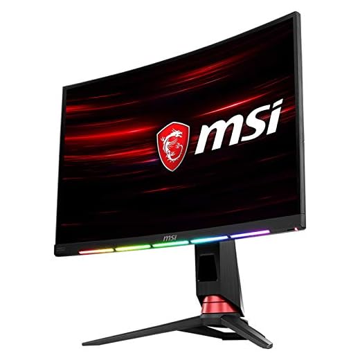 MSI Optix MPG27CQ2 68,5 cm (27 Zoll) Curved LED Monitor (WQHD (2560 x 1440), 1ms, 144Hz, Steelseries Gamesense, Frameless Design, OSD App, FreeSync) schwarz