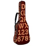 Zwei Aufbewahrungstaschen: faltbarer Notenständer, Stimmgeräte, Plektren, Saiten, Kabel und Zubehör organisiert, während Ihr Tablet, Gitarrenständer, Gitarrengurt, Gitarrensaiten, Gitarrenkabel, Gitarrenzubehör, Gitarrenkapodaster, Gitarren-Stimmgerät und Notenblätter, alle diese können in den Taschen verstaut werden.