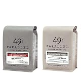 49th Parallel Coffee Roasters - Gourmet Coffee 2 Pack - Old School Espresso Whole Beans and Swiss Wa