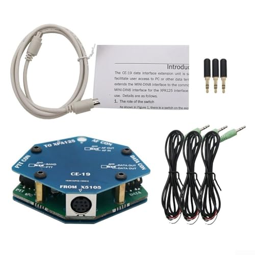 Radio Data Interface Expansion Card, 3.5mm Stereo Jacks Audio Cables 8-Pin For Xiegu CE-19 X5105 G90 ACC PTT XPA125 Transceivers