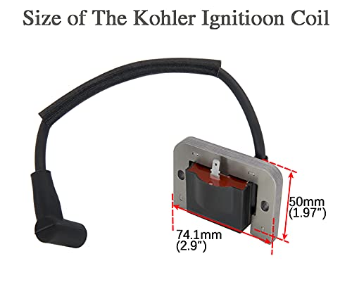 24 584 01-S Ignition Coil for Kohler CH18 CH20 CH22 CV18 CV22 CV23 SV710 Replace 2458401-S, 24-584-01-S, 24 584 04-S, 2458404-S, 24-584-04-S, 24 584 45-s, MIU11542, M132370 Engine Coil Module