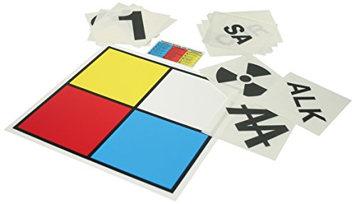 AccuformNMC Blank NFPA Placard Kit, Aluminum, 10" x 10", Includes Blank Placard, Numbers, Hazard Symbols, Wallet Guide, ZFD101PA, American Made Safety Tags, Signs, and Labels