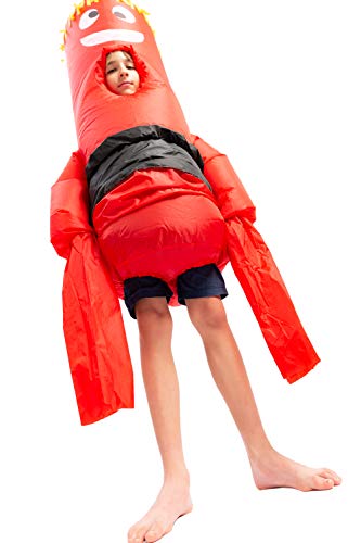 Spooktacular Creations Inflatable Costume Tube Dancer Wacky Waving Arm Flailing Halloween Costume Child Size (Red) #TOP5