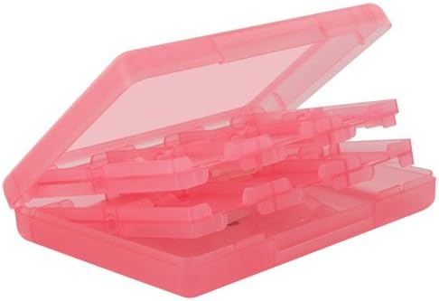 Skque 28 in 1 Game Card Case Box for Nintendo DS Lite,Dsi,3DS-Color in Pink