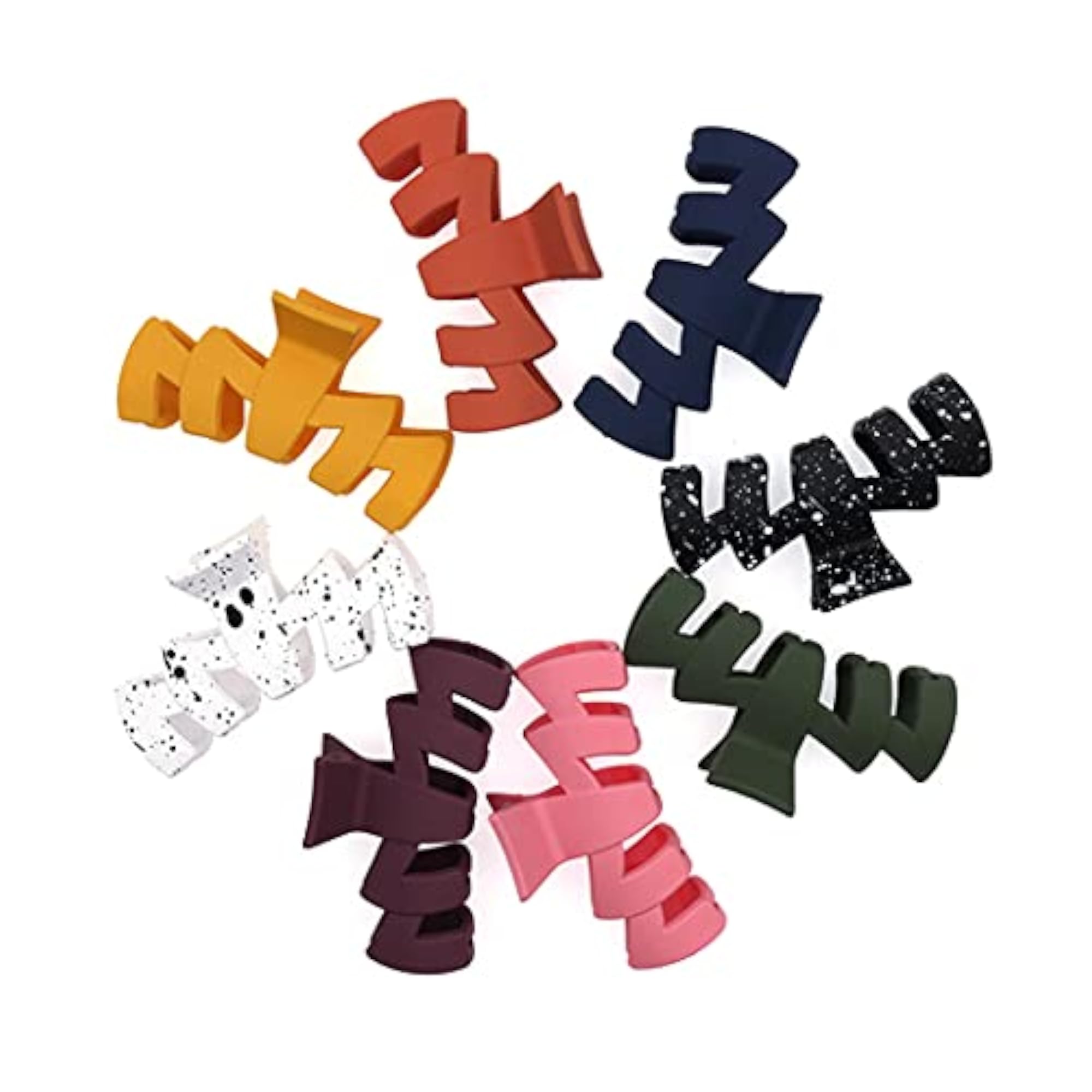 8PCS Large Matte Hair Claw Clips Set
