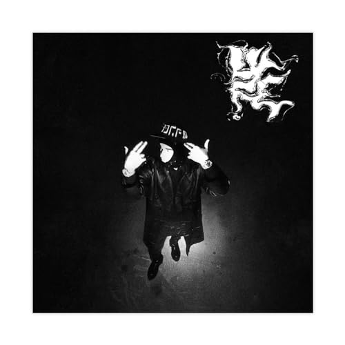 NTRECS Yeat Posters Impression sur toile avec couverture de l'album Lyfe - Décoration pour chambre à coucher, bureau, chambre - Cadeau - Sans cadre - 30 x 30 cm