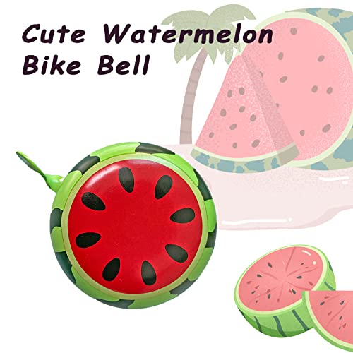 Bike Bell for Kids Watermelon Bicycle Bell Cute Toddler Bells Cycling Bike Handlebar Bell Bicycle Horn Scooter Bike Accessories for Boys Girls - Image 2