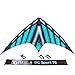 WindNSun DC Sport 70 Nylon Delta Dual Control Stunt Kite, 70 Inches Wide, Teal