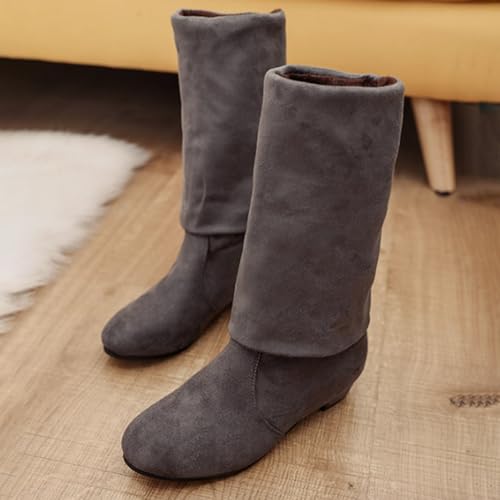 Bottes mi-mollet à talon carré résolvant le manque de confort hivernal