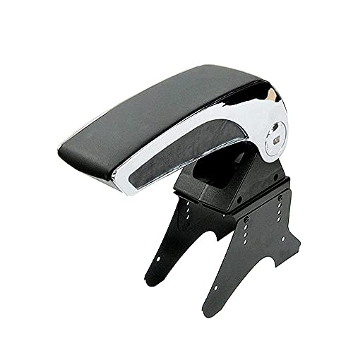 Image of Auto Pearl Black Chrome Armrest Console Box Compatible with - I10 Grand