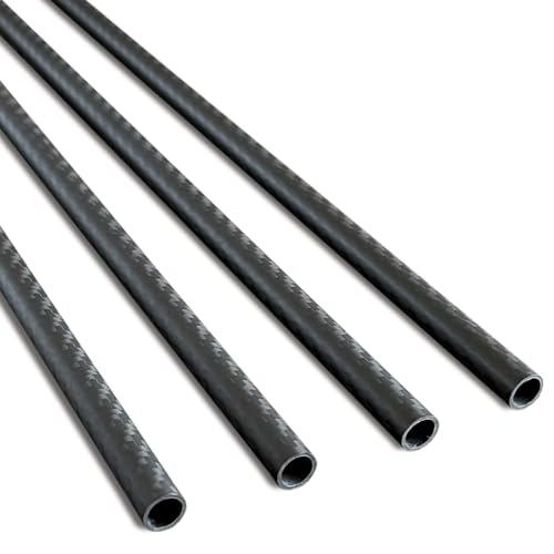 4pcs 10mm Carbon Fiber Tube 10mmx8mmx330mm,6/8/12/14/16mm Available,3K Roll Wrapped Twill Matte Finish