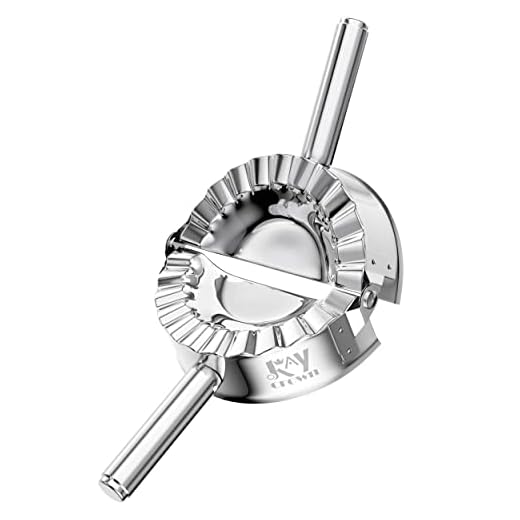 Best Utensils - Molde para raviolis de acero inoxidable para hacer albóndigas (S: 8 cm)