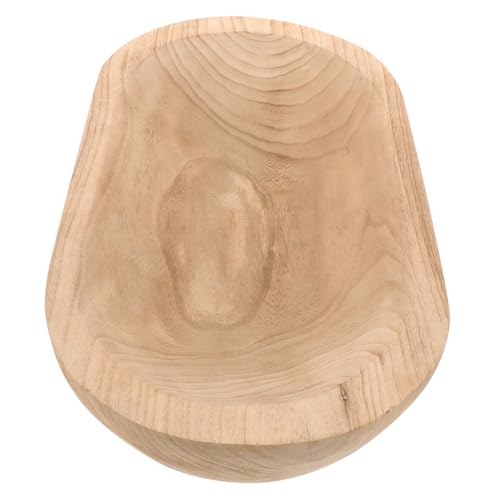 POPETPOP Ciotola Decorativa in Legno Ciotole Ciotola Artigianale Cibo Ciotola Rustica Cenare Scodella Arredamento Rustico Piccolo Decorativo Ciotola Di Cereali Decorazione Di Legno