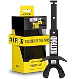 Nxtrnd Two Pro Football Mouth Guard, Permanent Strap, Fits Adult & Youth (Black)