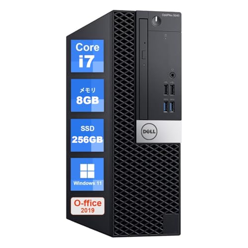 �y�����ςݕi�z�f�� �f�X�N�g�b�vOptiPlex 5040SFF��7040SFF�����\��6����Corei7 6700 �f�X�N�g�b�vPCWindows11 64bit/MS O-ffice 2019���� �����ݒ��/WIFI/Bluetooth/DP/HDM
