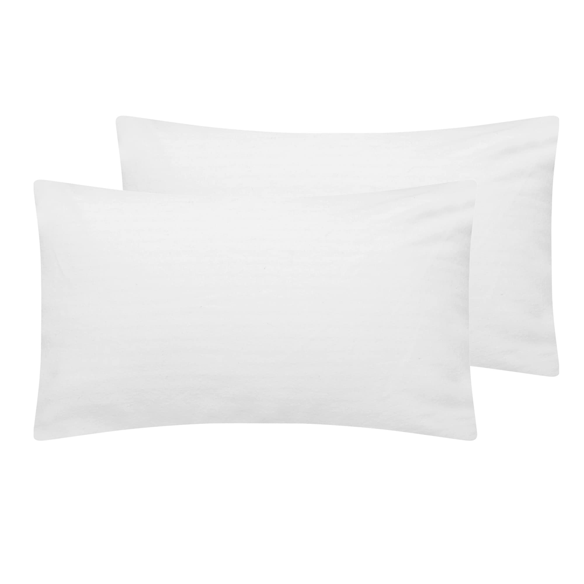 100% Brushed Cotton Duvet Cover Sets | Plain Dyed Reversible Flannelette Bedding Sets With Matching Pillowcases (Additional Housewife Pillowcase Pair, White), (BCDC)