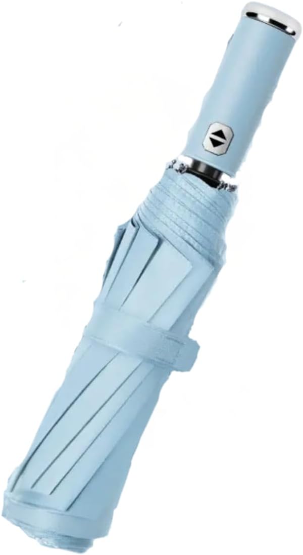 Folding Umbrella with Flashlight, Automatic Open, Windproof, Carrying Case