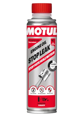 Motul - Stop Fuite Huile Moteur - Additif Anti-Fuite pour Circuits d'Huile - Réparation des Micro Fuites et Suintements - Compatible avec Toutes Huiles Moteur...