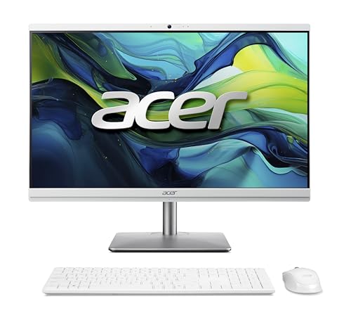 Aspire C27-195ES All In One PC - 27 Zoll Full HD IPS Display, Intel Core Ultra 7 155U (Bis zu 4,8 GHz), 16 GB DDR5 RAM, 1 TB M.2 PCIe (SSD), Onboard Grafik, Windows 11 Home, Weiß Aspire C27-195ES All In One PC - 27 Zoll Full HD IPS Display, Intel Core Ultra 7 155U (Bis zu 4,8 GHz), 16 GB DDR5 RAM, 1 TB M.2 PCIe (SSD), Onboard Grafik, Windows 11 Home, Weiß