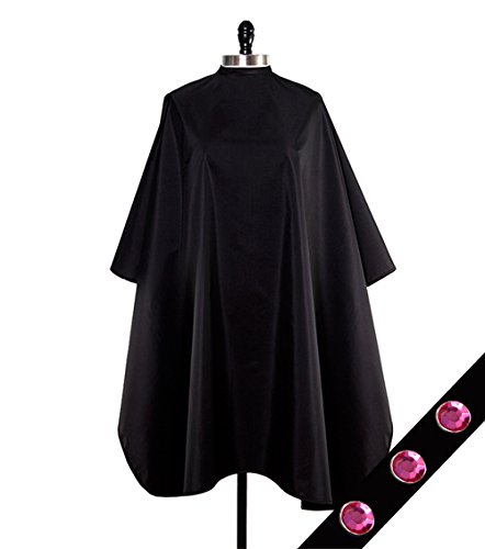 Cover N Style Pink Midnight Black Oversized Unisex Color Cape 55 x 58 Inches