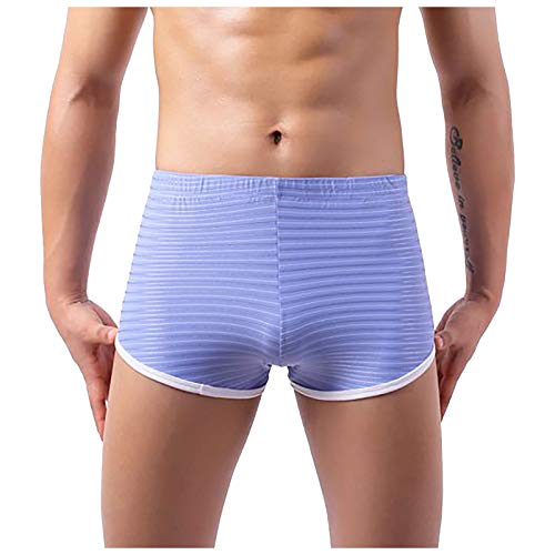 Boxershorts voor heren, katoenen onderbroek, basic boxerbroek, gestreept, ondergoed, zacht, comfortabel, ademend… - Afbeelding 4