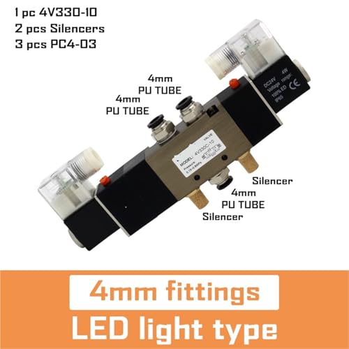 Électrovanne 4V330-10 résolvant les pertes de pression AC110V - 3