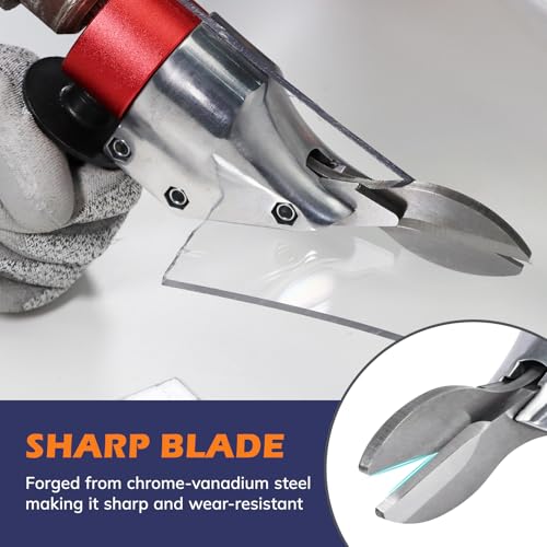 image for VLOXO Drill Metal Shear Attachment, Shear Metal Cutter with 360-Degree