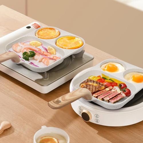 Poêle à crêpes et pancakes multi-compartiments pour éviter de brûler vos repas - 4