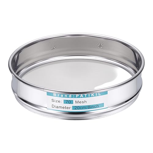 Tamis de 70 mailles 0.212mm diamètre 7.9" 20cm en acier inoxydable