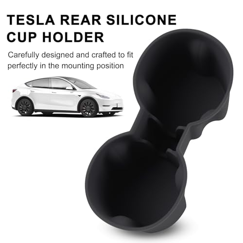 Portavasos para Tesla Model Y 2025-2026 en silicona miniatura 2