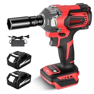 ONEVAN Akku Schlagschrauber mit Akkus, Bürstenloser Schlagschrauber Elektrisch, 700NM 4-Gang Drehschlagschrauber Impact Wrench für Auto Reifenwechsel