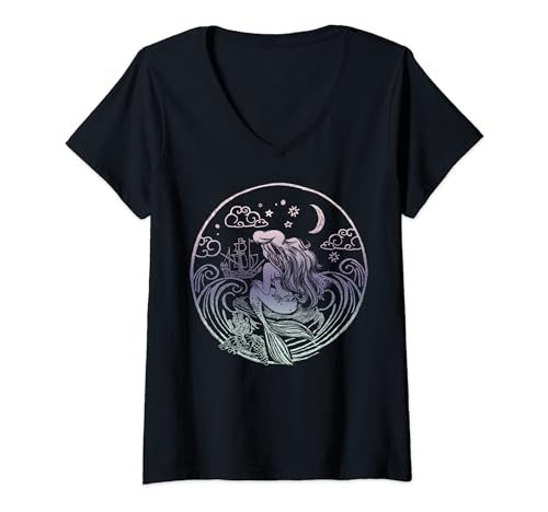 T-shirt col en V Ariel Disney idéal pour vos sorties estivales et journées détente
