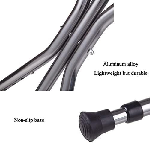 Bastón plegable con luz LED, 5 niveles de altura ajustables, para hombres o mujeres, discapacitados y ancianos, con base de 3 patas, máx. 100 kg