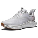 FootJoy Women's FJ Quantum Golf Shoe, White/Rose Gold, 9